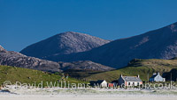 The mountains behind Uig Sands, Lewis.